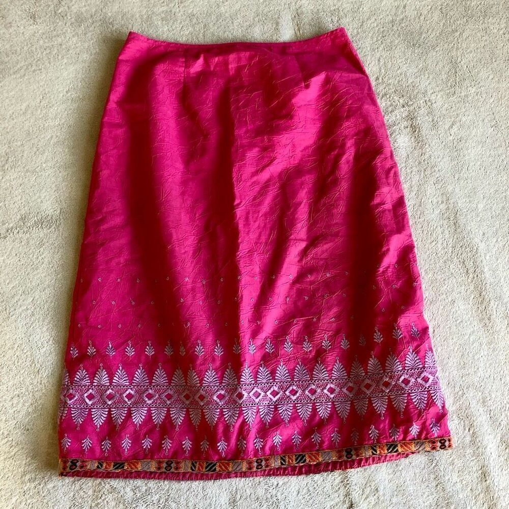 Henna Mimi Chica A-line Knee Skirt